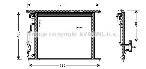 AVA QUALITY COOLING Kondensators, Gaisa kond. sistēma MS5280